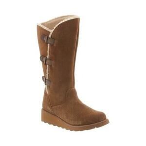 Bearpaw Women's Hayden Mid Calf Fleece Lined Suede Winter Boots Size 10 New